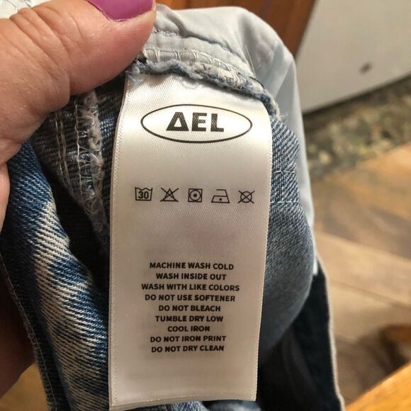 Y2K Aelfric Eden High Rise Wide Leg Jeans Green Gungchi - 26 - Picture 12 of 12